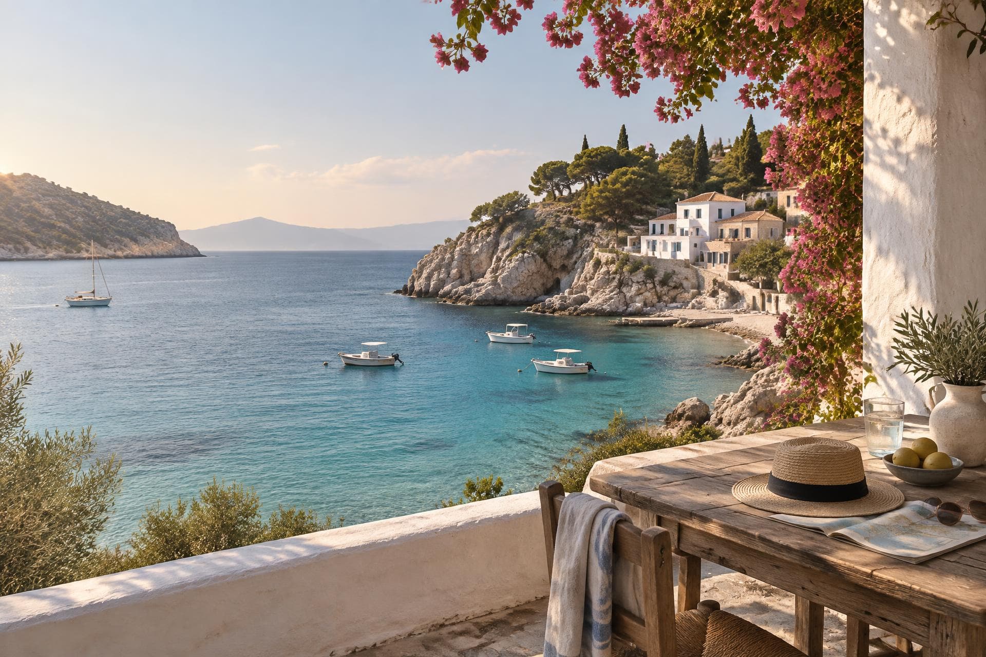 A quiet Mediterranean cove